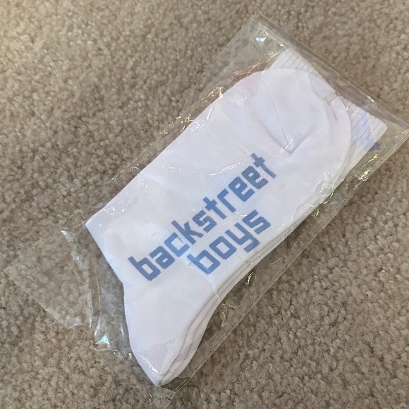 Backstreet Boys White Crew Socks/Into the Millennium Las Vegas Residency - Picture 4 of 6
